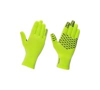 Gants longs impermeables gripgrab knitted thermal jaune