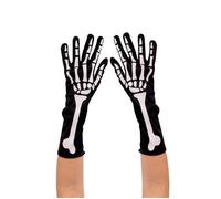 Gants longs - PTIT CLOWN - Squelette - Noir - 37 cm - Costume Taille unique