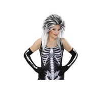 Gants longs squelette adulte taille unique G