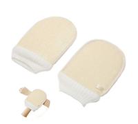 Gants Loofah Exfoliants en Luffa Naturel - Tampons Éponge de Gommage - 2 Pièces