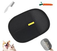 Gants magnétiques en fourrure - 1/2/3 pièces - Anti-statique - Double face - Gants de nettoyage efficaces pour animaux de compagnie - Pour poils longs et courts - Pour chiens et chats en bonne santé