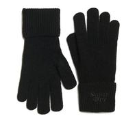 Gants maille Rib knit glove black - Superdry Taille unique