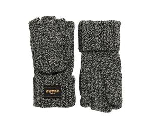 Gants maille torsadÃ©e femme Superdry Noir TU