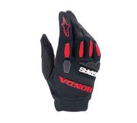 Gants Masculins Cross Enduro Alpinestars Honda FULL BORE Noir Rouge Brillant