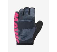 Gants Mavic Essential Padded Graphic gris foncé logo rose - XXL