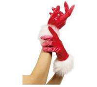 Smiffys Gants de Père Noël, Rouge