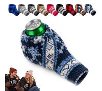 Gants-mitaines À Bière, Manchons Isolants Tricotés Pour Canettes (#B) | Et Bouteilles, Gardent Les Mains Au Chaud Et Les Boissons Au Frais, Cadeau Humoristique Pour Les Réunions En Plein Air