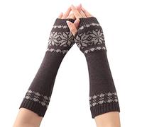 Gants Mitaines Homme Chauffe-Poignet Avant-Bras Noël Flocon de Neige Moufles Jacquard Mitaines Mitaines Mitaines Femmes Moufles