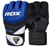 Gants MMA de sparring - RDX SPORTS - RDX Grappling Sparring - Cuir Maya Hide - Rembourrage PC-3 - Mixte Bleu XL S