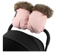 Gants MoMi (chauffe-mains) pour landaus et poussettes. Tissu polaire, fourrure amovible, chauds, imperméables, fermeture à bouton-pression