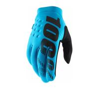 Gants Moto 100% Brisker Froid Turquoise Motocross VTT Quad Off-Road