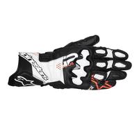 Gants Moto Alpinestars En Cuir GP Plus R V3 - Noir/Blanc/Rouge Fluo 355082512