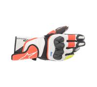 Alpinestars SP-2 V3, gants XL Blanc/Rouge Néon/Noir Blanc/Rouge Néon/Noir