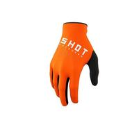 Gants moto cross SHOT RACE GEAR Draw Orange L