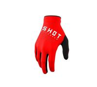Gants moto cross SHOT RACE GEAR Draw Red XL