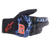 Gants moto cuivre Alpinestars Fabio Quartararo FQ20 noir bleu