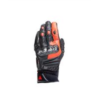Gants Moto Dainese Carbon 4 Long Noir Fluo Rouge
