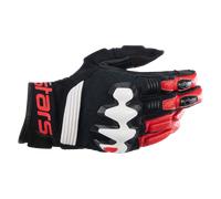 Gants Moto en Cuir Alpinestars Halo Noir/Blanc/Rouge VifS Noir,Blanc,Rouge Vif