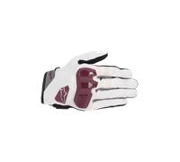 Alpinestars Chrome, gants courts femmes M Blanc/Rouge Foncé/Noir Blanc/Rouge Foncé/Noir