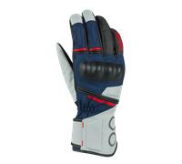 Gants Moto Femme Bering Siberia Gris/Bleu/RougeM Gris,Bleu,Rouge
