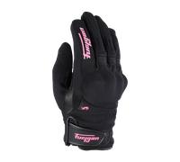 Furygan Jet All Saison D3O Gants de moto pour dames, noir-rose, taille L pour femmes