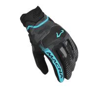 Macna Gants de Moto Lithic pour Femme S Noir/Bleu