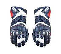 Gants Moto Été En Cuir FIVE Sport Touring RFX 4 EVO Homologués Noir Blanc Rouge