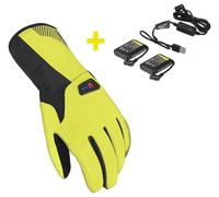 Gants Moto Homme Macna Spark Kit. Chauffant électroniquement Fluorescent Yellow