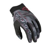 Macna Gants moto femme Decode Noir/Gris/Rouge Foncé Taille XS