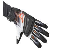 Macna Jugo Gants de moto, noir-blanc-orange, taille 3XL pour homme