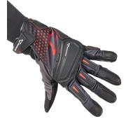 Macna Jugo Gants de moto, noir-rouge, taille 2XL pour homme