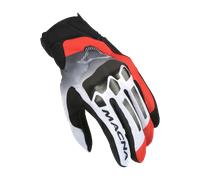 Macna Mana Gants de moto, noir-blanc-rouge, taille XL pour homme