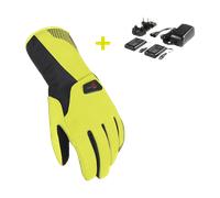 Macna Spark Kit de gants de vélo chauffants, noir-jaune, taille XL pour homme