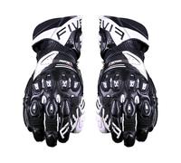 Gants Moto Racing FIVE RFX1 EVO Estivaux En Cuir Noir Blanc
