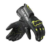 Revit Quantum 3 Gants de moto, noir-gris-jaune, taille 2XL pour homme