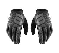 Gants Motocross 100% BRISKER Gris Melange