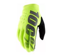 Gants Motocross 100% Brisker Météo Froide Jaune Noir - Quad VTT