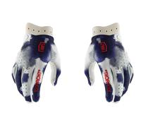 Gants Motocross 100% ITRACK Bleu/Blanc Unisex