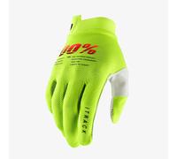 Gants Motocross 100% iTrack Fluo Jaune Off-Road VTT VTT/ATV Quad