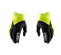 Gants Motocross 100% ITRACK Noir/Jaune Fluo Unisexe Adventure L, M, S, XL 1