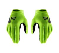 Gants Motocross 100% RIDECAMP Jaune Fluo Noir
