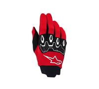 Gants Motocross Alpinestars Full Bore V2 M Cuir Noir, Armure Doigts, CE Niveau 1