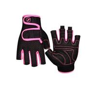 Gants Musculation Femme Hommes FONGWAN avec Support de Poignet, pour Fitness Protection Haltérophilie, S - Rose
