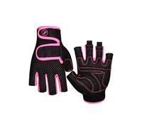Gants Musculation Femme Hommes FONGWAN avec Support de Poignet, pour Fitness Protection Haltérophilie, M - Rose