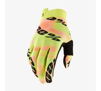 Gants MX 100% iTrack Kaledo Jaune Motocross Vélo VéTT Off-Road ATV Quad
