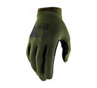 Gants MX Ridecamp 100% Moto Off-Road, MTB Quad VTT, Cuff Court, Vert