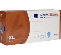 Abena Gants nitrile Classic Sensitive bleu 3,2 grammes - lot de 10x100 - S (6-7)