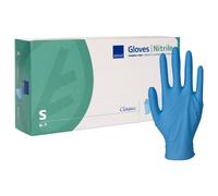 Gants nitrile non poudrés non stériles Classic Abena (boite de 100) - Small - 6/7