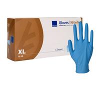 Gants nitrile non poudrés non stériles Classic Abena (boite de 100) - XL - 9/10