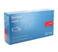 Gants nitrile non poudrés non stériles Nitrylex Classic Mercator (boîte de 100) - Large - 8/9